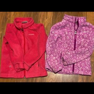 2- 4t girls Columbia fleece